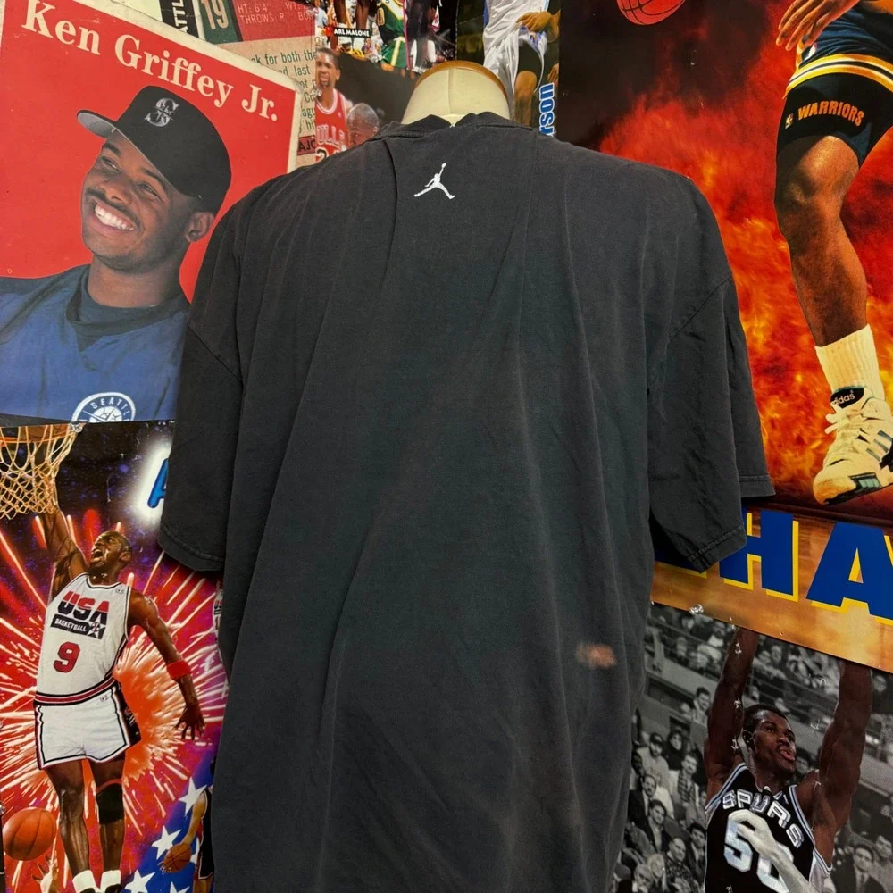 Vintage Jordan Brand Air Jordan XXI‎ Sole Graphic Tee Black Sz 3XL